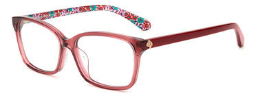 Premium Women Kate Spade Model Eyeglasses: Miriam - Burgundy- SpecSMART Eye Clinic (Diagonal View)